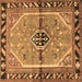Square Persian Brown Traditional Rug, tr1219brn