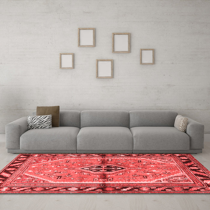 Traditional Red Washable Rugs