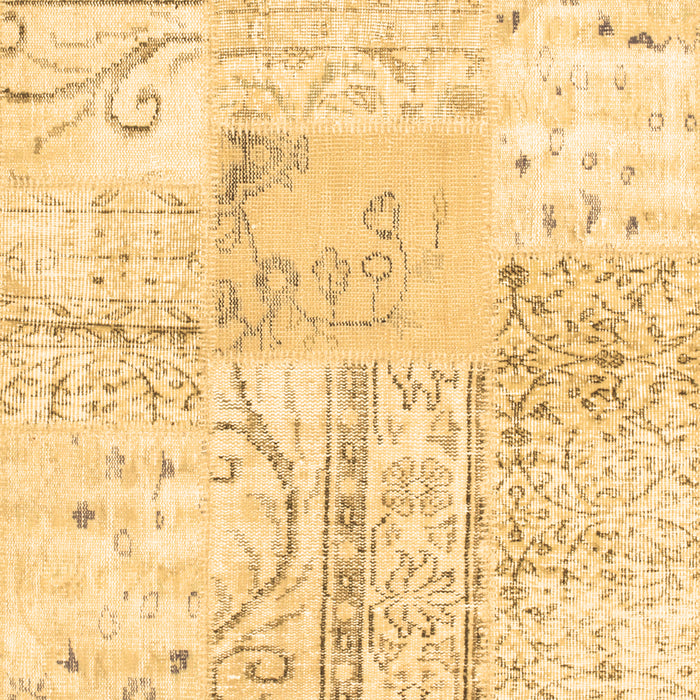 Patchwork Brown Transitional Rug, tr121brn