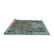 Sideview of Machine Washable Persian Light Blue Traditional Rug, wshtr1220lblu