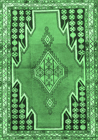 Persian Emerald Green Traditional Rug, tr1220emgrn