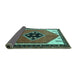 Sideview of Persian Turquoise Traditional Rug, tr1221turq