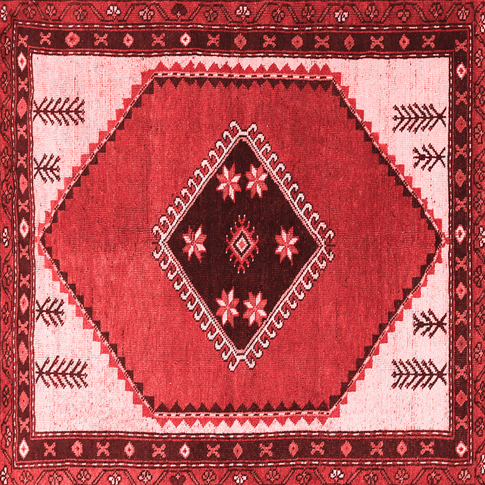 Machine Washable Persian Red Traditional Rug, wshtr1221red
