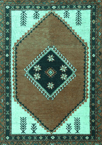 Persian Turquoise Traditional Rug, tr1221turq