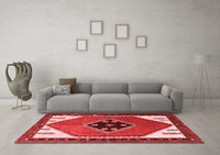 Machine Washable Persian Red Traditional Rug, wshtr1221red