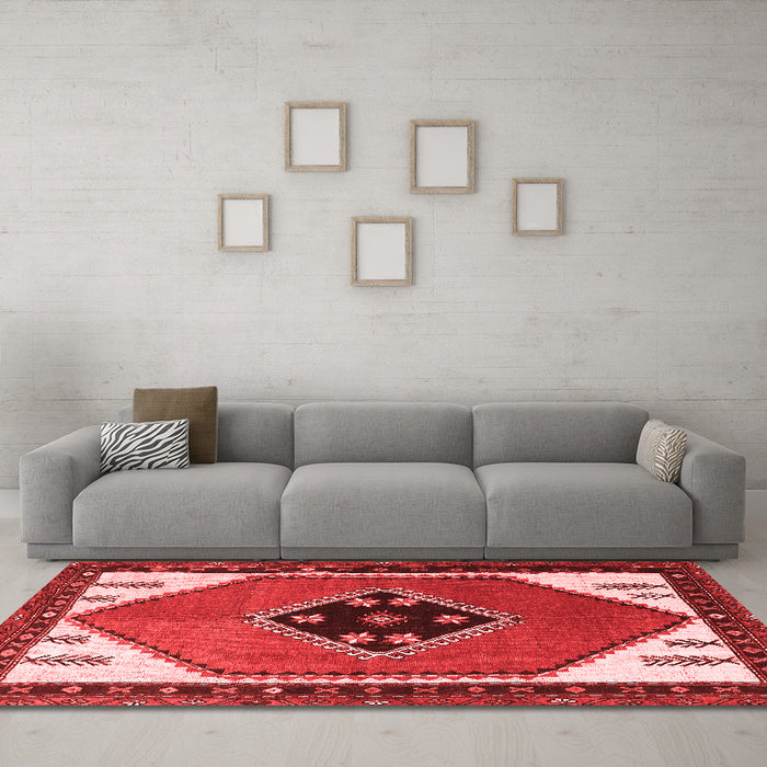 Traditional Red Washable Rugs