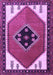 Machine Washable Persian Purple Traditional Area Rugs, wshtr1221pur