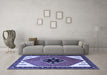 Machine Washable Persian Blue Traditional Rug in a Living Room, wshtr1221blu