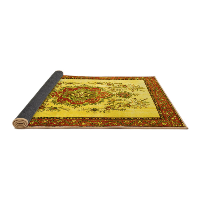 Sideview of Persian Yellow Traditional Rug, tr1222yw