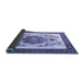 Sideview of Persian Blue Traditional Rug, tr1222blu