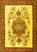 Machine Washable Persian Yellow Traditional Rug, wshtr1222yw