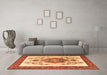 Machine Washable Persian Orange Traditional Area Rugs in a Living Room, wshtr1222org