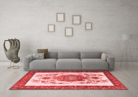 Machine Washable Persian Red Traditional Rug, wshtr1222red
