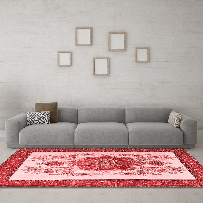 Traditional Red Washable Rugs