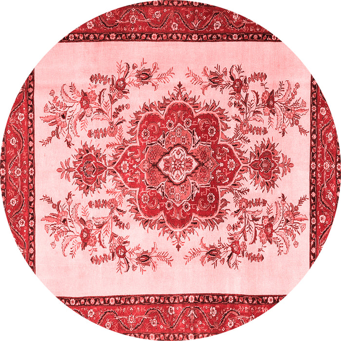 Machine Washable Persian Red Traditional Rug, wshtr1222red