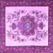 Square Persian Purple Traditional Rug, tr1222pur