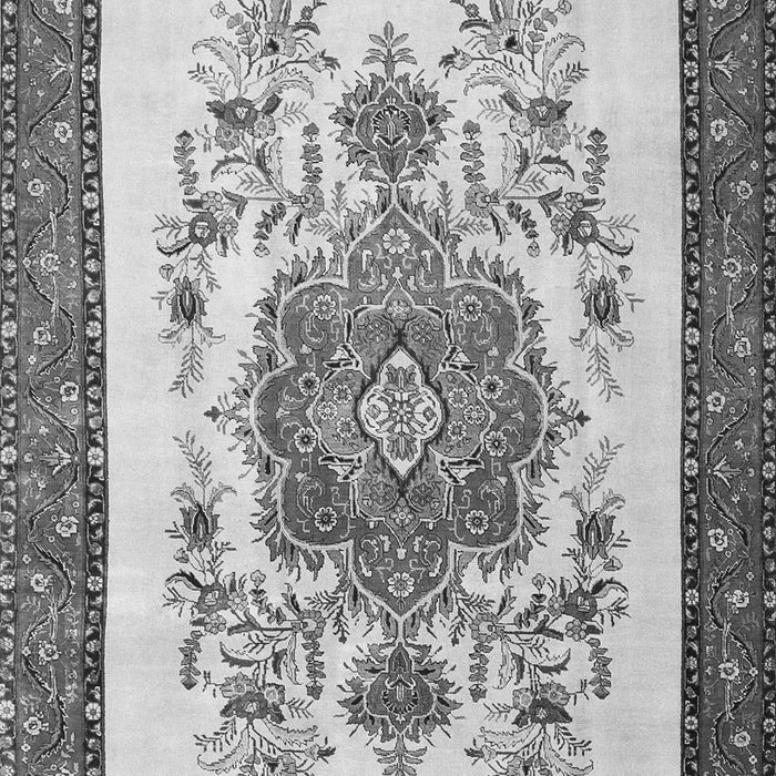 Serging Thickness of Machine Washable Persian Gray Traditional Rug, wshtr1222gry