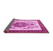 Sideview of Persian Pink Traditional Rug, tr1222pnk