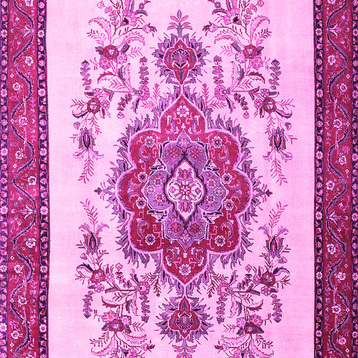 Machine Washable Persian Pink Traditional Rug, wshtr1222pnk