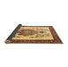 Sideview of Persian Brown Traditional Rug, tr1222brn