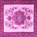Square Persian Pink Traditional Rug, tr1222pnk