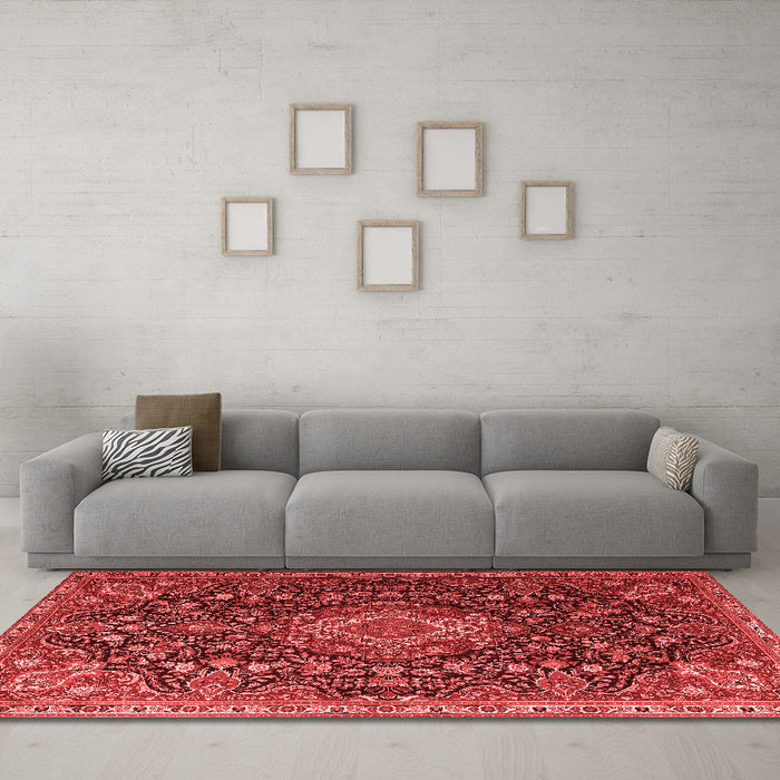 Traditional Red Washable Rugs