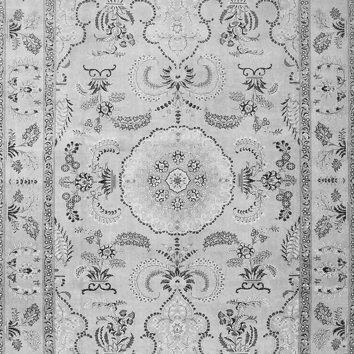 Serging Thickness of Machine Washable Medallion Gray Traditional Rug, wshtr1224gry