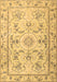 Medallion Brown Traditional Rug, tr1224brn