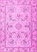 Medallion Pink Traditional Rug, tr1224pnk