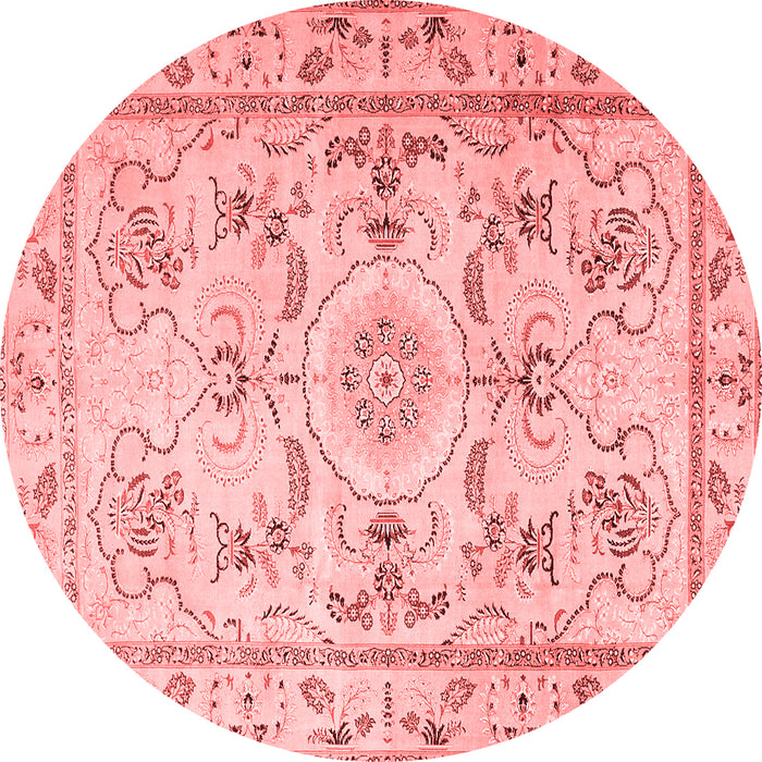 Medallion Red Traditional Rug, tr1224red