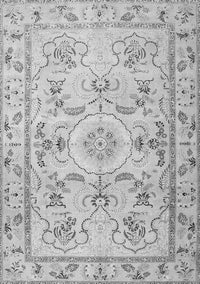 Medallion Gray Traditional Rug, tr1224gry