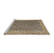 Sideview of Machine Washable Traditional Coffee Brown Rug, wshtr1225