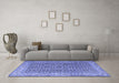 Machine Washable Persian Blue Traditional Rug in a Living Room, wshtr1225blu