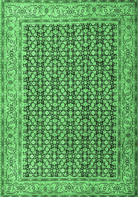 Persian Emerald Green Traditional Rug, tr1225emgrn