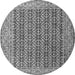 Square Persian Gray Traditional Rug, tr1225gry