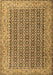 Machine Washable Persian Brown Traditional Rug, wshtr1225brn