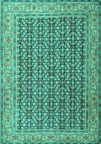 Persian Turquoise Traditional Rug, tr1225turq