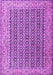 Machine Washable Persian Purple Traditional Area Rugs, wshtr1225pur