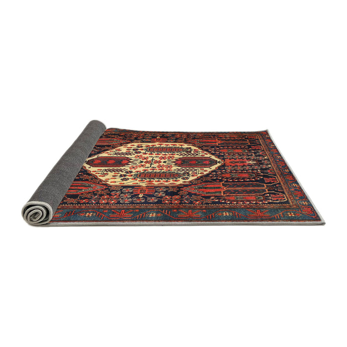 Sideview of Traditional Brown Medallion Rug, tr1226