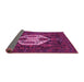 Sideview of Medallion Pink Traditional Rug, tr1226pnk