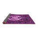 Sideview of Medallion Purple Traditional Rug, tr1226pur