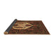 Sideview of Medallion Brown Traditional Rug, tr1226brn