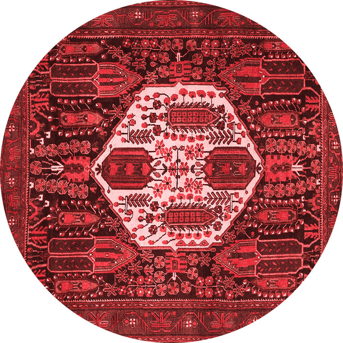 Medallion Red Traditional Rug, tr1226red