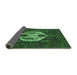 Sideview of Medallion Emerald Green Traditional Rug, tr1226emgrn