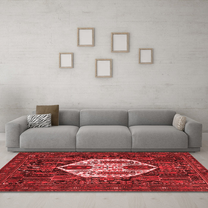 Traditional Red Washable Rugs
