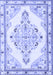 Medallion Blue Traditional Rug, tr1227blu