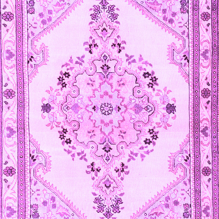 Machine Washable Medallion Purple Traditional Area Rugs, wshtr1227pur