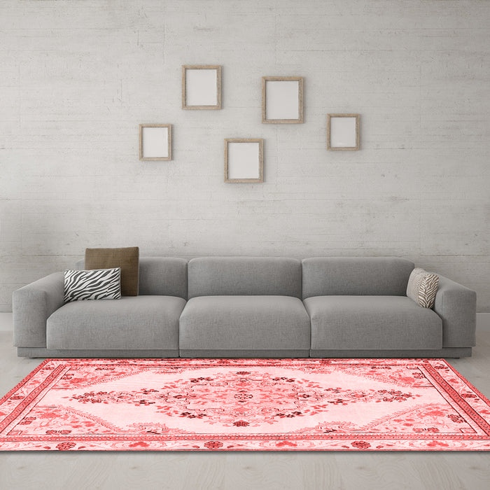 Traditional Red Washable Rugs