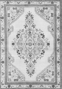 Medallion Gray Traditional Rug, tr1227gry