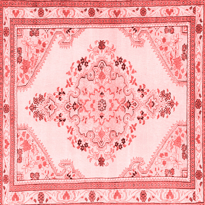 Medallion Red Traditional Rug, tr1227red